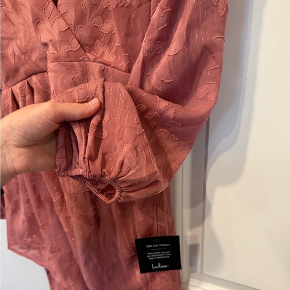 Lulus Mauve Floral Mini Dress - Picture 6 of 8